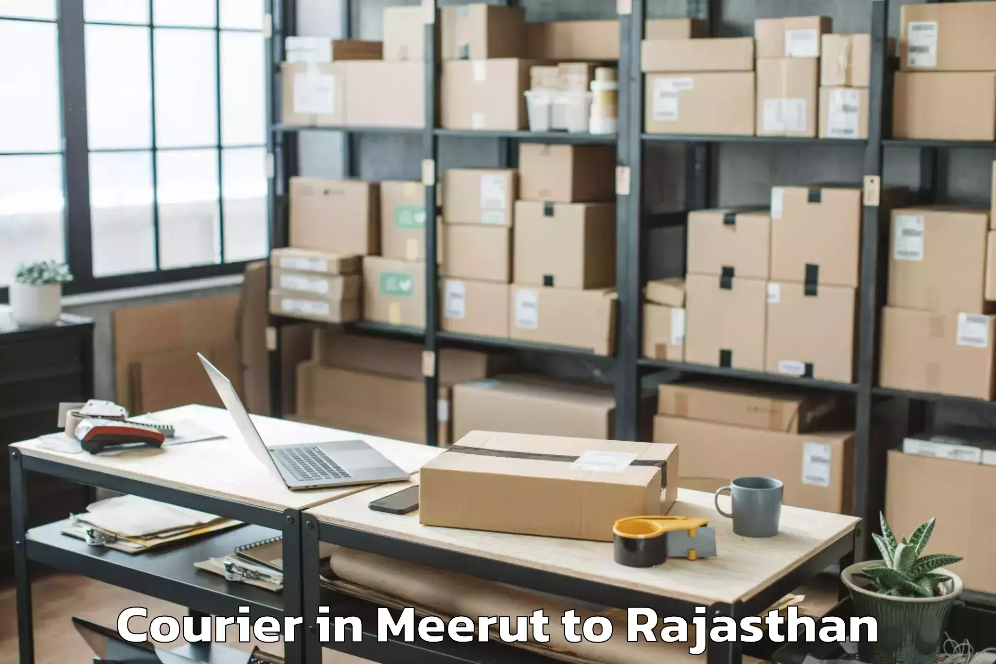 Expert Meerut to Abu Road Courier